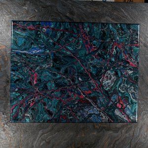 Acrylic Pour Painting 11x14 Clear coated